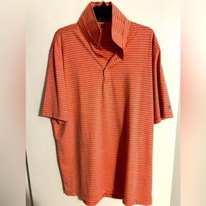 Never worn red striped Southern Point Co polo